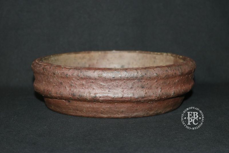 Matsushita &#39;Bonsai&#39;, Tokoname, Japan.  21.3cm; Round; Nanban; Rugged Aesthetic; Hand signed By Artist;