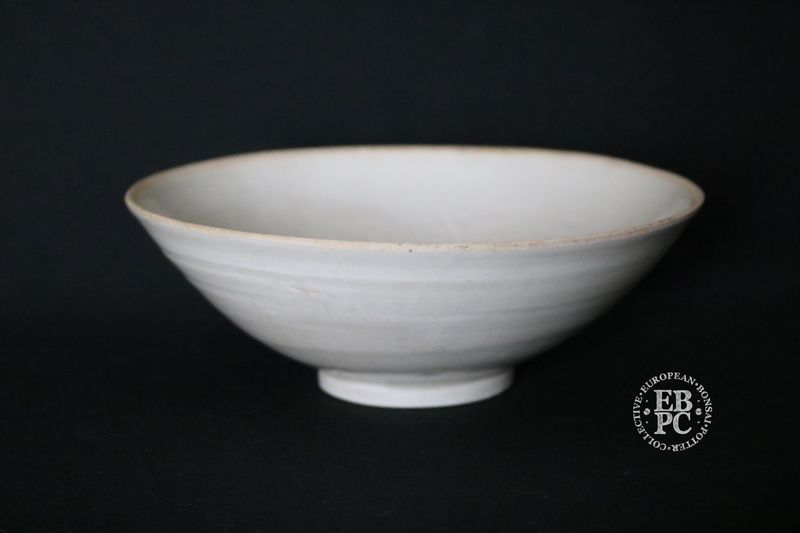 Song Dynasty - Chinese; Tea Bowl; Sugi Nari / Cedar Shape; White Glaze; 960AD to 1279AD; Shipped by the EBPC (UK) - From Bryan Albright's Private Collection -