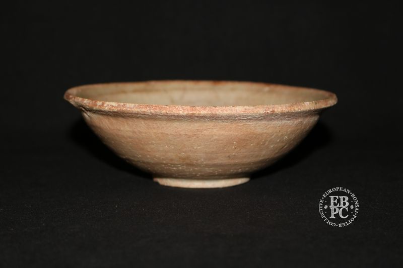 Song Dynasty - Chinese; Tea Bowl; Sugi Nari / Cedar Shape; White Glaze; 960AD to 1279AD; Shipped by the EBPC (UK) - From Bryan Albright's Private Collection -