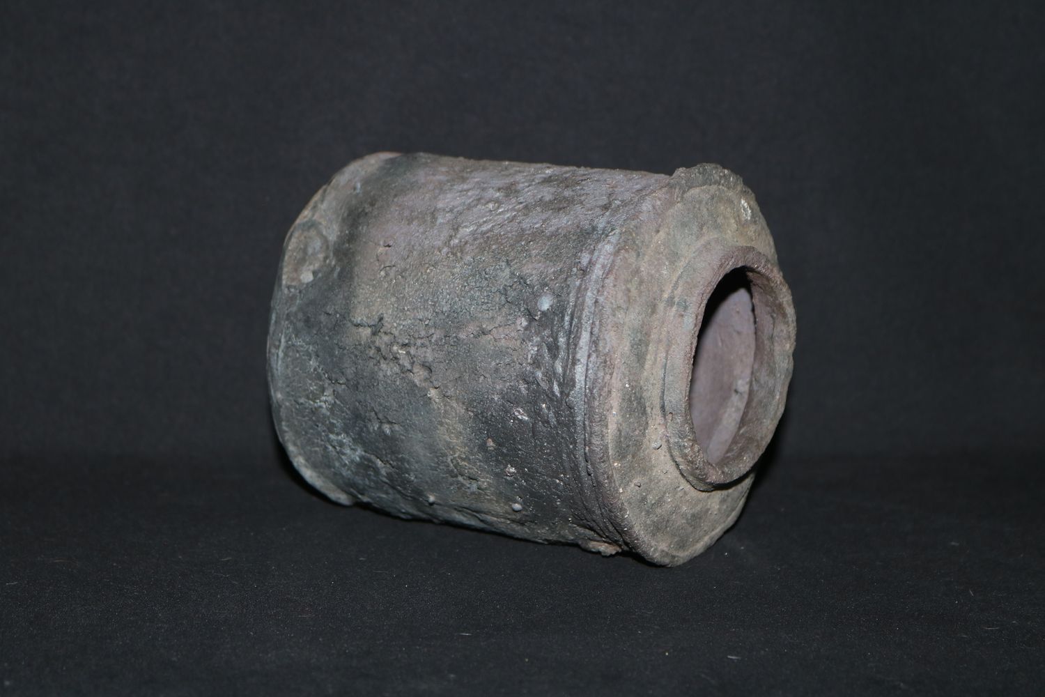 Bryan Albright Made; Mizusashi / Water Jar; Tea Ceremony Ware; Grey Clay; Organic build and Texture; Shipped by the EBPC (UK) - From Bryan Albright&#39;s Private Collection -