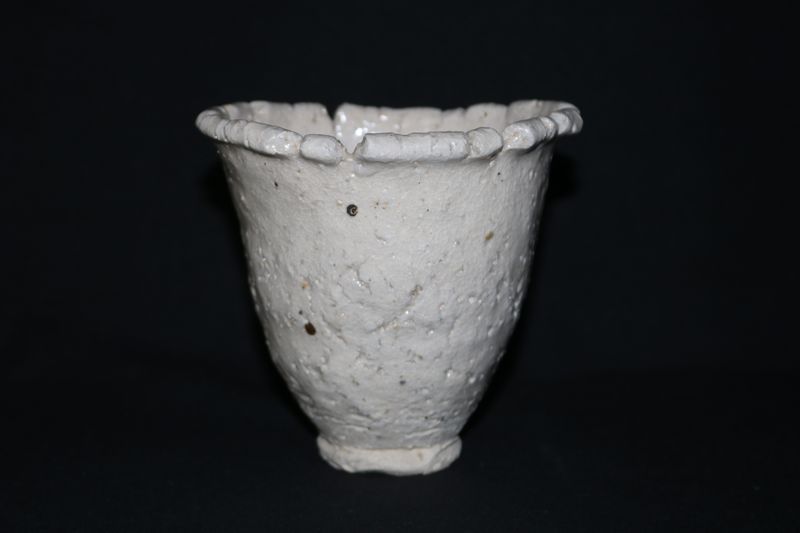 Bryan Albright Made; Vase; White Clay; Organic build and Texture; White Glaze; Shipped by the EBPC (UK) - From Bryan Albright's Private Collection -