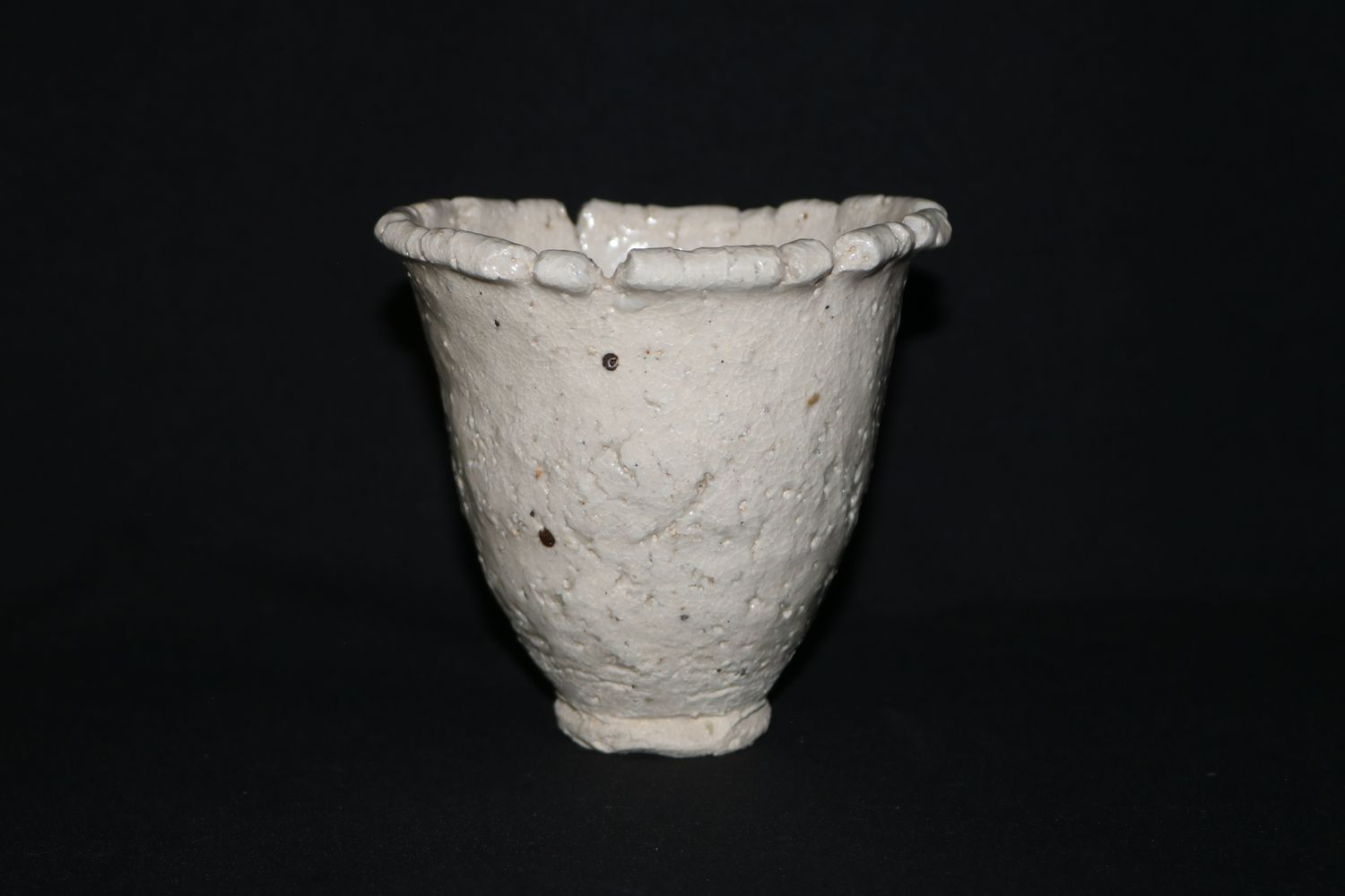 Bryan Albright Made; Vase; White Clay; Organic build and Texture; White Glaze; Shipped by the EBPC (UK) - From Bryan Albright&#39;s Private Collection -