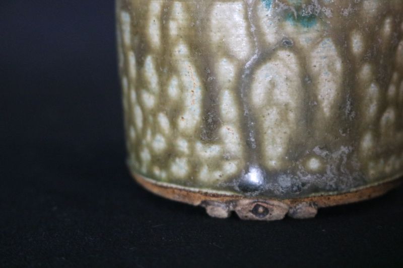 Elsebeth Bruun Ludvigsen (Denmark); 9cm Bonsai Pot; Kusamono; Porcelain; Glazed; Decorative Feet; Shipped by the EBPC (UK) - From Bryan Albright's Private Collection -
