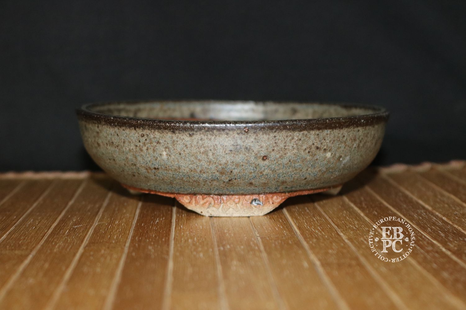 EBL Pots - 15.2cm; Stoneware; Handmade; Large Pot for this Artist; Round; Muted Green Glaze; Clean Design; EBPC Stamped   - Elsebeth Bruun Ludvigsen