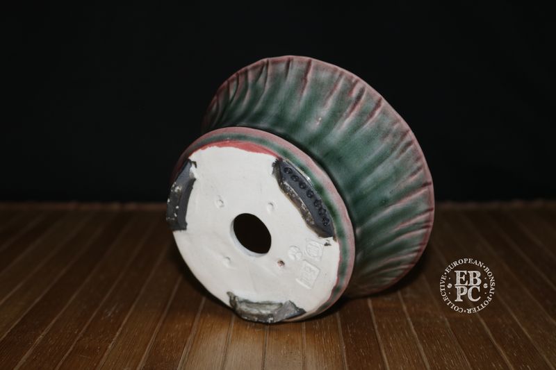 EBL Pots - 13.2cm; Handmade; Shohin; Porcelain; Round; Superb Glaze; Recessed Feet; EBPC Stamped; Elsebeth Bruun Ludvigsen