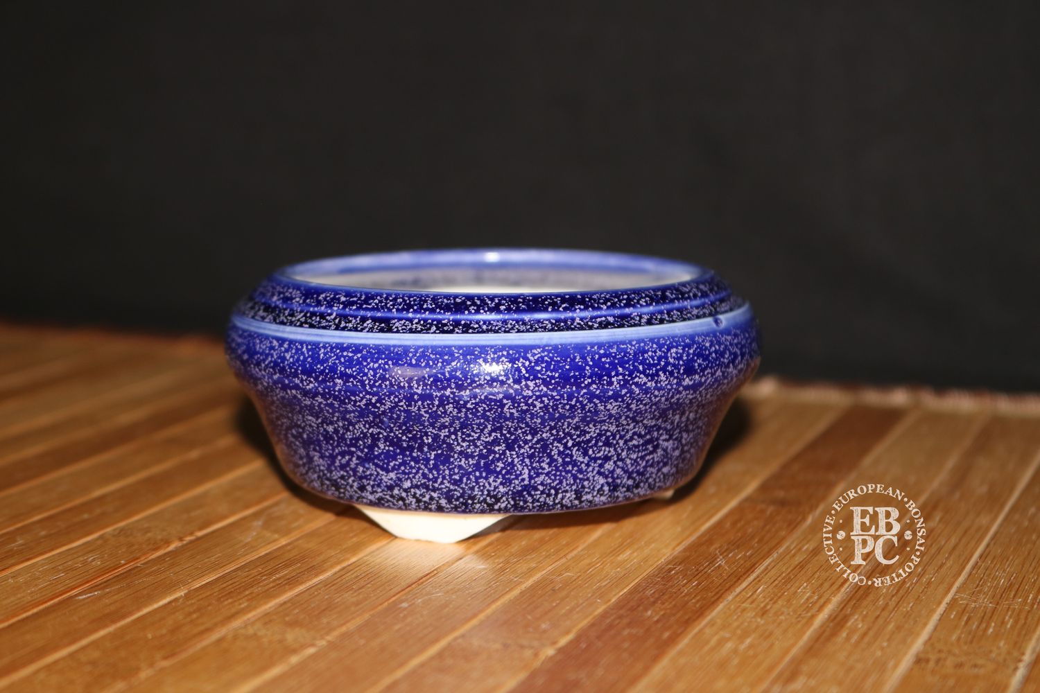 EBL Pots - 7.8cm; Handmade; Porcelain; Round; Vibrant Glaze; Micro-crystals; Recessed Feet; EBPC Stamped; Elsebeth Bruun Ludvigsen