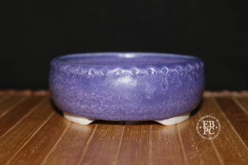 EBL Pots - 10.4cm; Handmade; Shohin; Porcelain; Round; Vibrant Glaze; Recessed Feet; EBPC Stamped; Elsebeth Bruun Ludvigsen