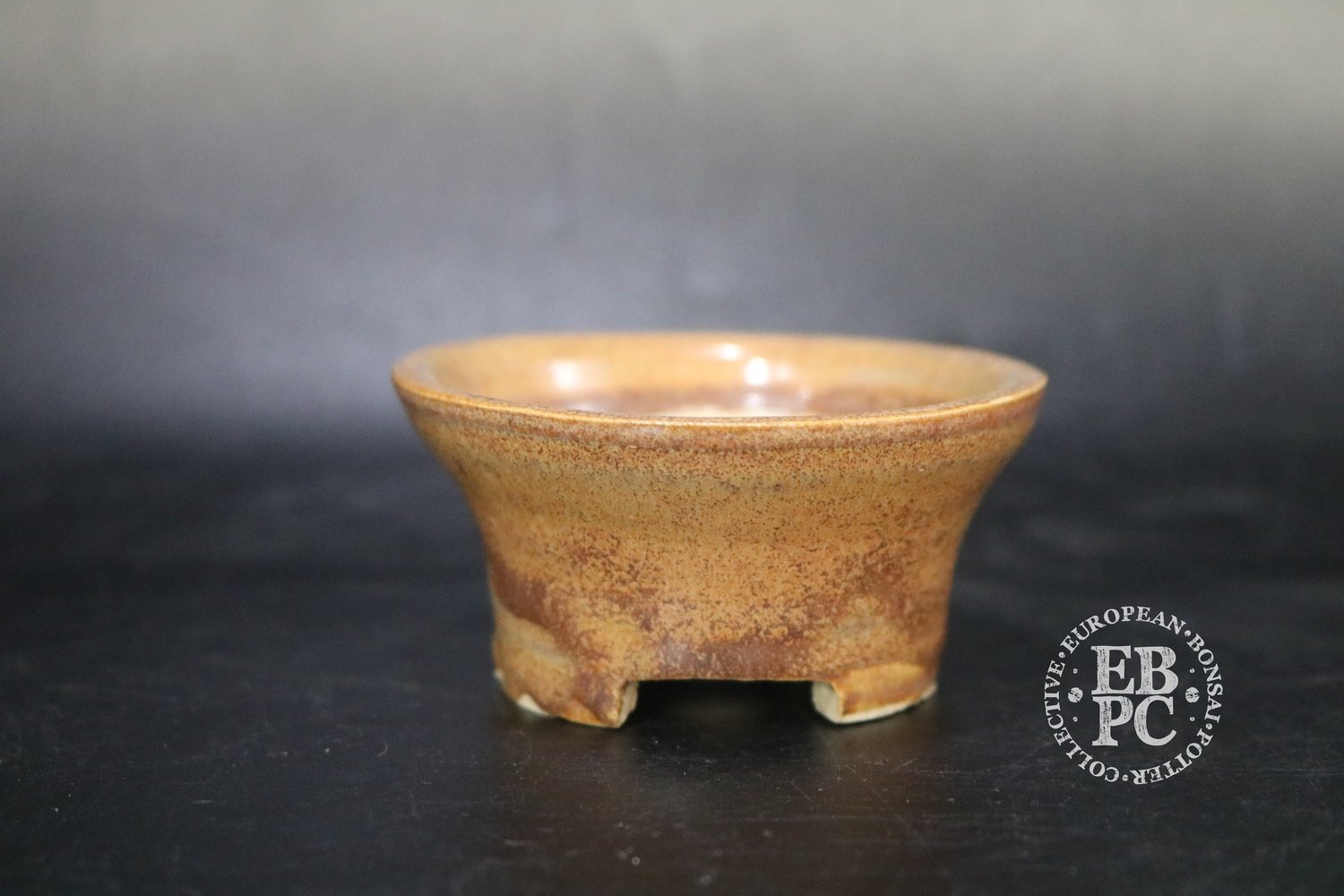 7.8cm; Glazed; Round; Mame; Accent; Light browns; Guerao Pot