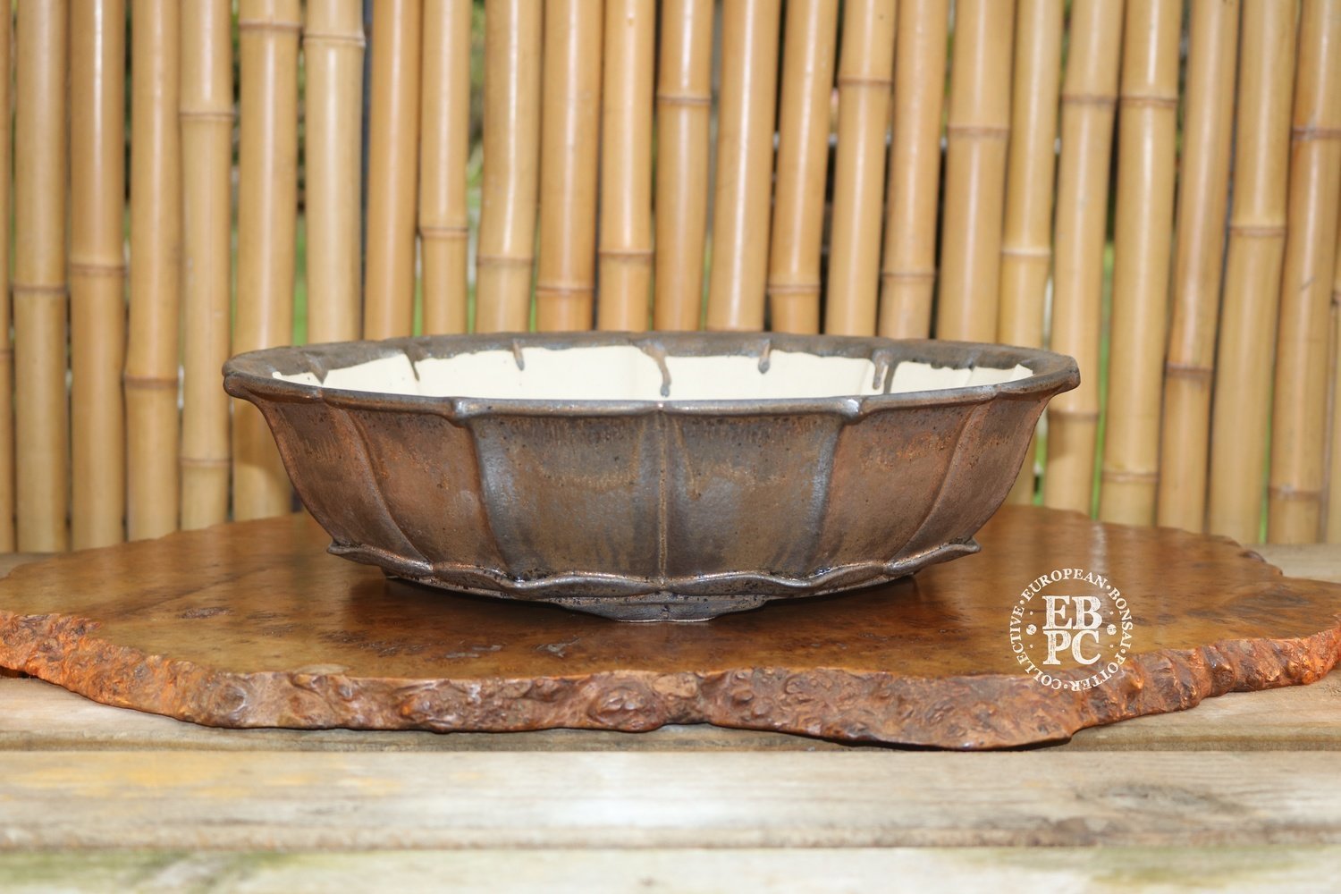 COMMISSION - Me and Raimondi - Glazed; Gold Lily pot; Rinka / Flower shape; Superb craftsmanship; Incredible glaze; Matjaz Raimondi &amp; Nastja Legvart