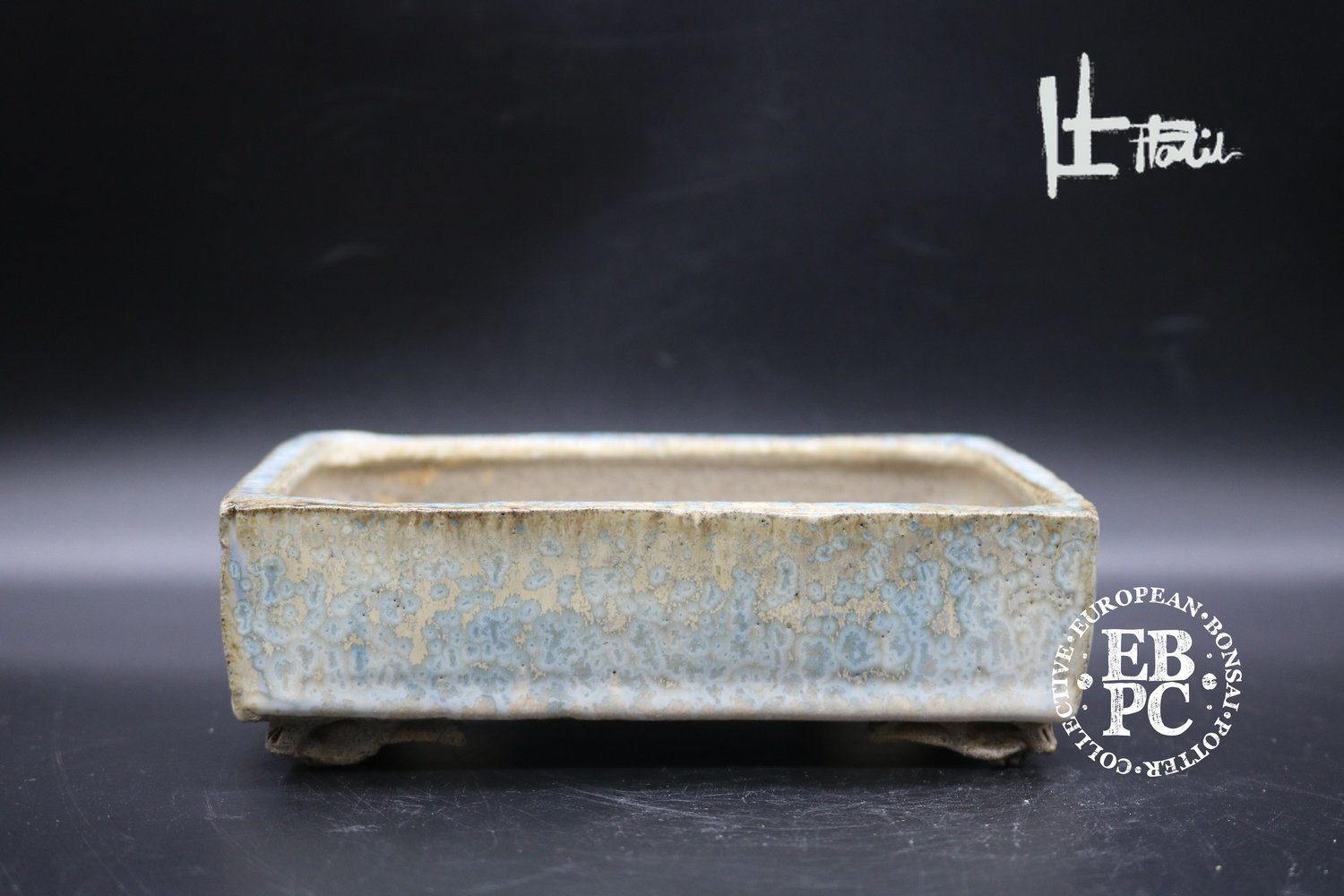 SOLD - Holvila -&#39;Frost Goblin&#39;;  15cm; shohin glazed; rectangle; crystals; Goblin feet