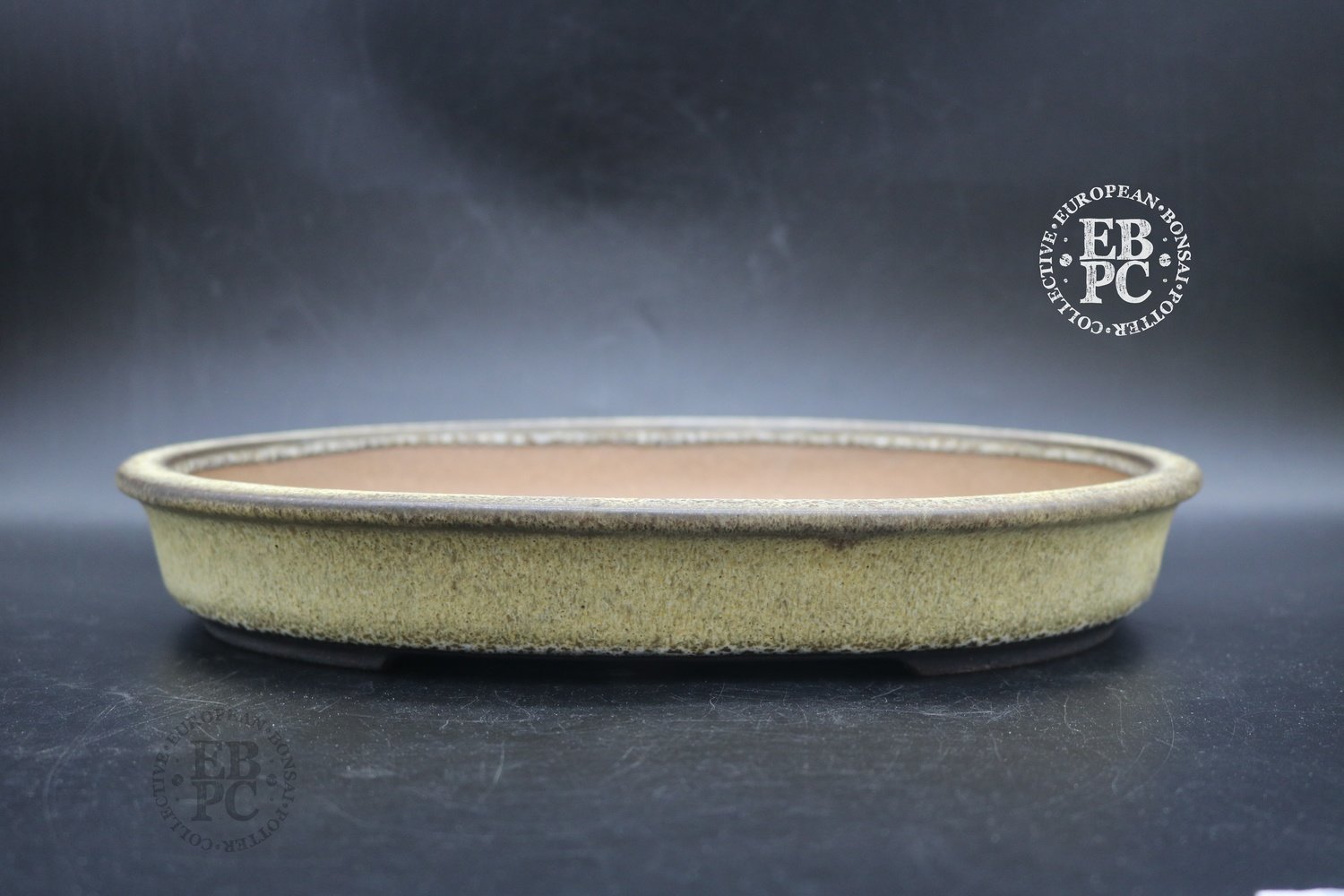 SOLD - Walsall Studio Ceramics - 31cm; Glazed; Oval; Incredible glaze; Cream; Browns; EBPC Satmped