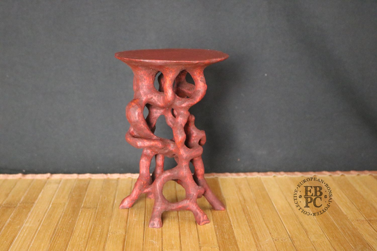 Ikigai Bonsai Stands - Ne Taku / Root Stand; 15.8cm Tall; Handcrafted Display Stand; Refined Finish;