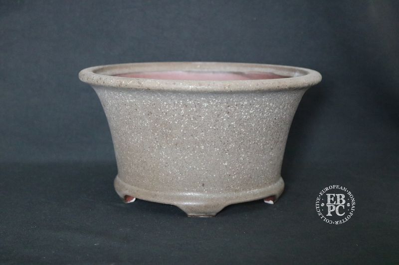 Wabi Sabi Studio - 23.5cm; Glazed; Oval; 'Aged Cream' Glaze; Contrasting Clay; EBPC Stamped. (Shipped from the UK)