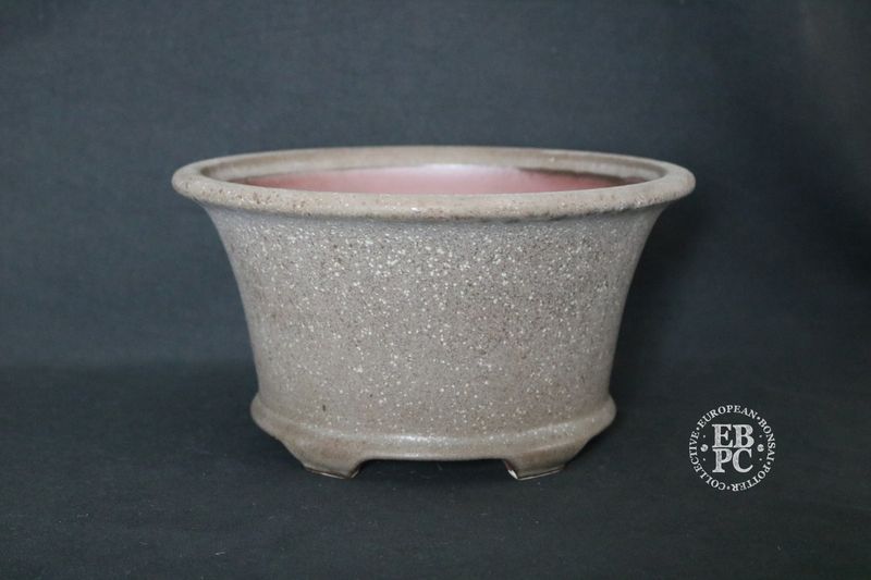 Wabi Sabi Studio - 23.5cm; Glazed; Oval; 'Aged Cream' Glaze; Contrasting Clay; EBPC Stamped. (Shipped from the UK)