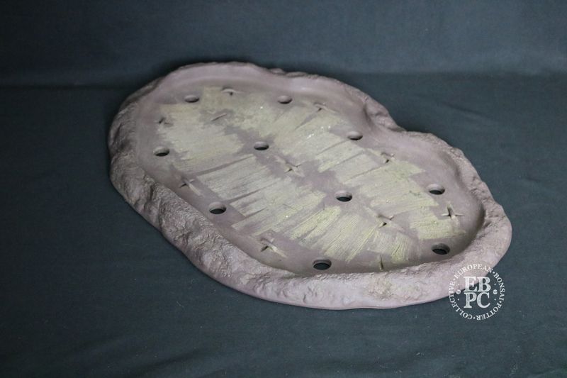'Shosen' 'Juudou' - Yamaaki, Tokoname. Vintage; 46.7cm; Large Slab / Forest Pot; Handmade over 50 Years Ago; Unglazed Look; Refined Form; Rustic Finish; Kiln closed 2011; Stamped & Hand Signed. 'Shosen' 'Juudou' - Yamaaki, Tokoname. Vintage; 46.7cm; Large Slab / Forest Pot; Handmade over 50 Years Ago; Unglazed Look; Refined Form; Rustic Finish; Kiln closed 2011; Stamped & Hand Signed.