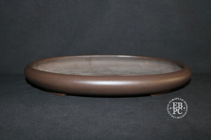 SEIKA -EN, Tokoname. 31cm; Antique; Dark Smooth Clay; Unglazed; Burnished Finish; * From a Private 70's Collection *