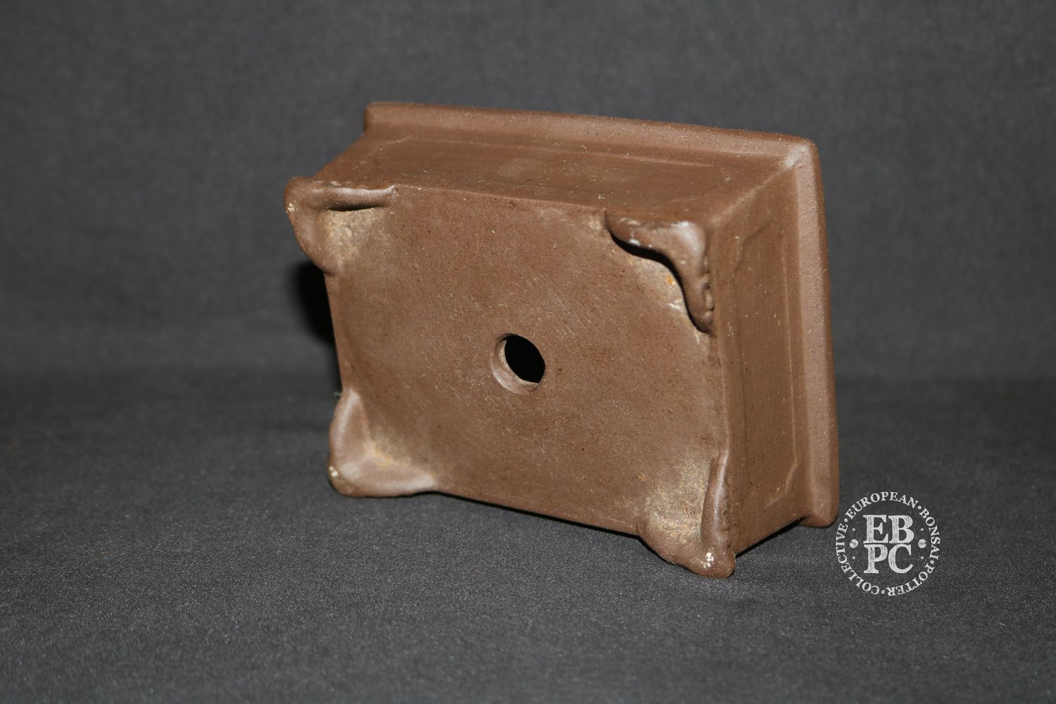 Unkown UK Artist. 1970's    12.8cm; Unglazed; Rectangle; Panel Design; Cloud Feet.  * From a Private 70's Collection *