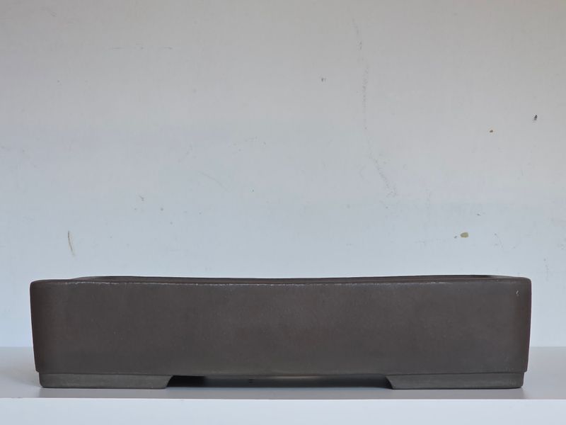 Seibun - Tokoname, Japan.   44cm; Vintage Rectangle; Unglazed; Shidei /Purple Clay; Bold Design.    * EBPC-Client DIRECT: Shipped from Italy.