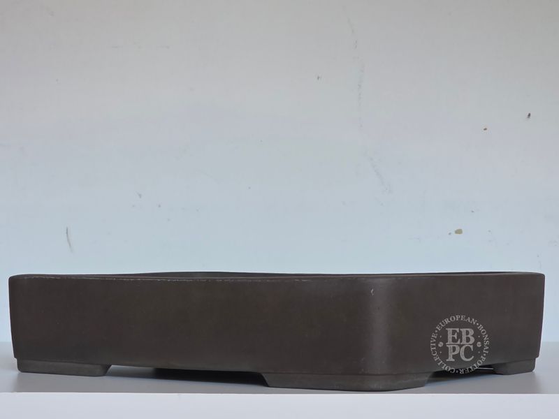 Seibun - Tokoname, Japan.   44cm; Vintage Rectangle; Unglazed; Shidei /Purple Clay; Bold Design.    * EBPC-Client DIRECT: Shipped from Italy.