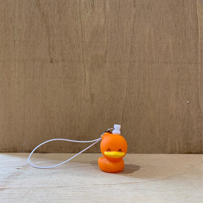 Duck Oranje Mini Sleutelhanger