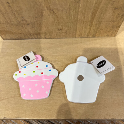 Cupcake Rose Magneet 7,5 cm