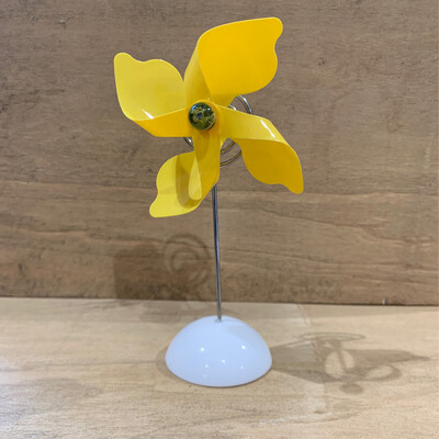 Windmolen Fotoclip Geel 12cm