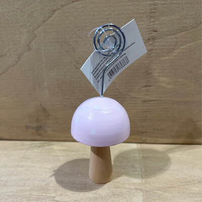 Houten paddestoel roze Fotoclip 