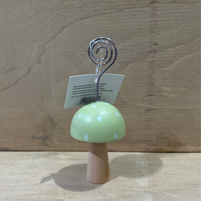 Houten paddestoel groen Fotoclip 