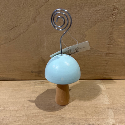 Houten paddestoel blauw Fotoclip 