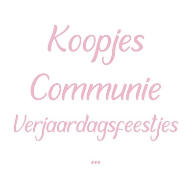 Koopjes Communie / verjaardagsfeestje