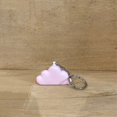 Wolk Sleutelhanger Roze