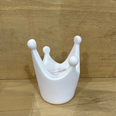 Royal Mini Spaarpot Kroontje Wit