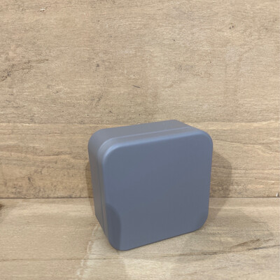 Blikje Vierkant Luxe Taupe