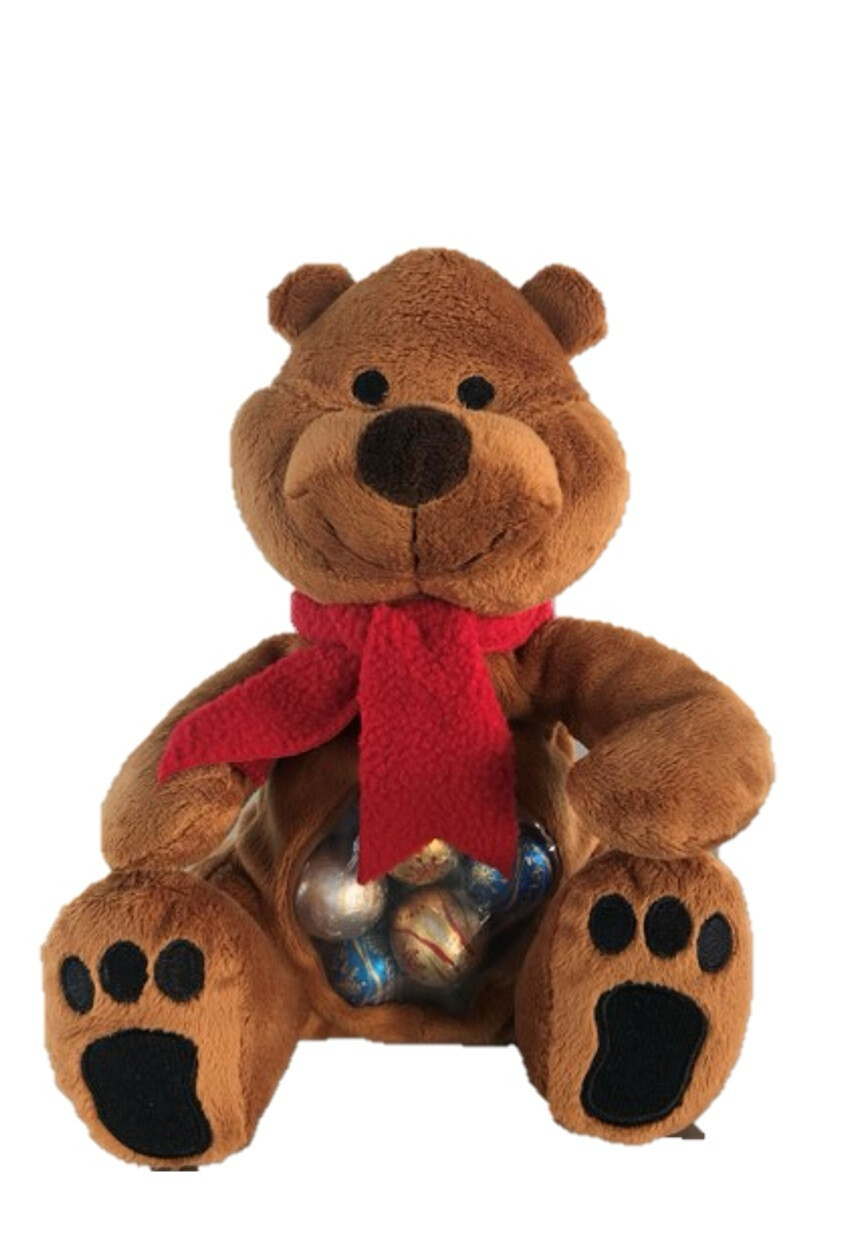 Teddybeer met in zijn buik 300 gr Leonidas Sint Balletjes