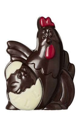 Kip met kuiken meerkleurig 100 gr. fondant