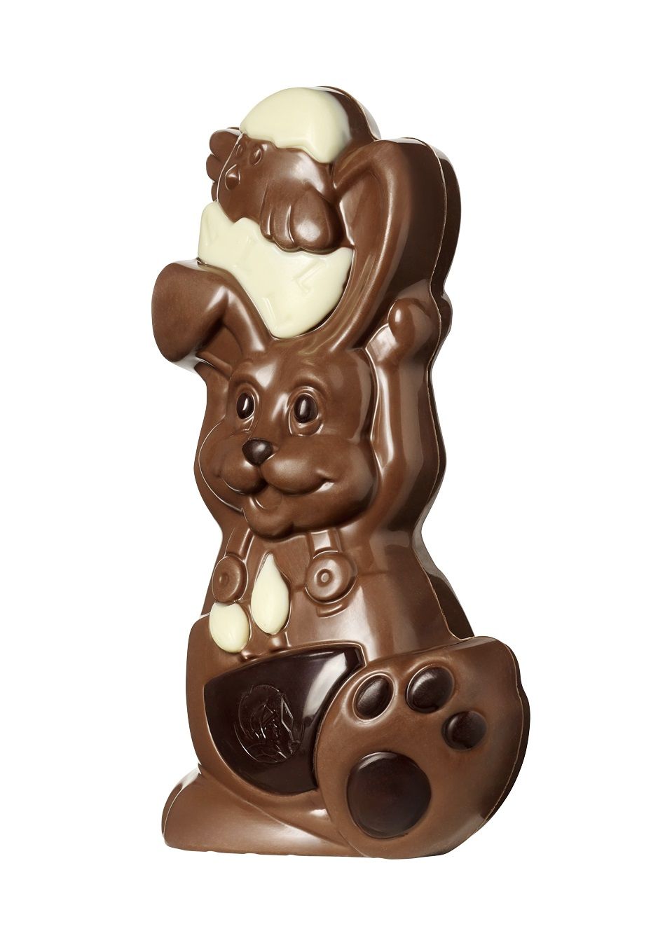 Konijn met kuiken meerkleurig 100 gram melk