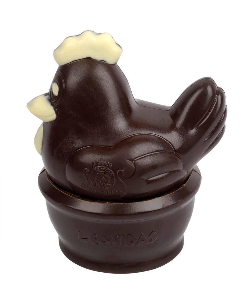 Kip op nest met paaseitjes Fondant chocolade