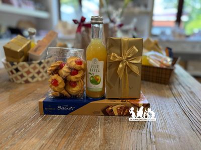 Geschenkpakket op Leonidas koekjes