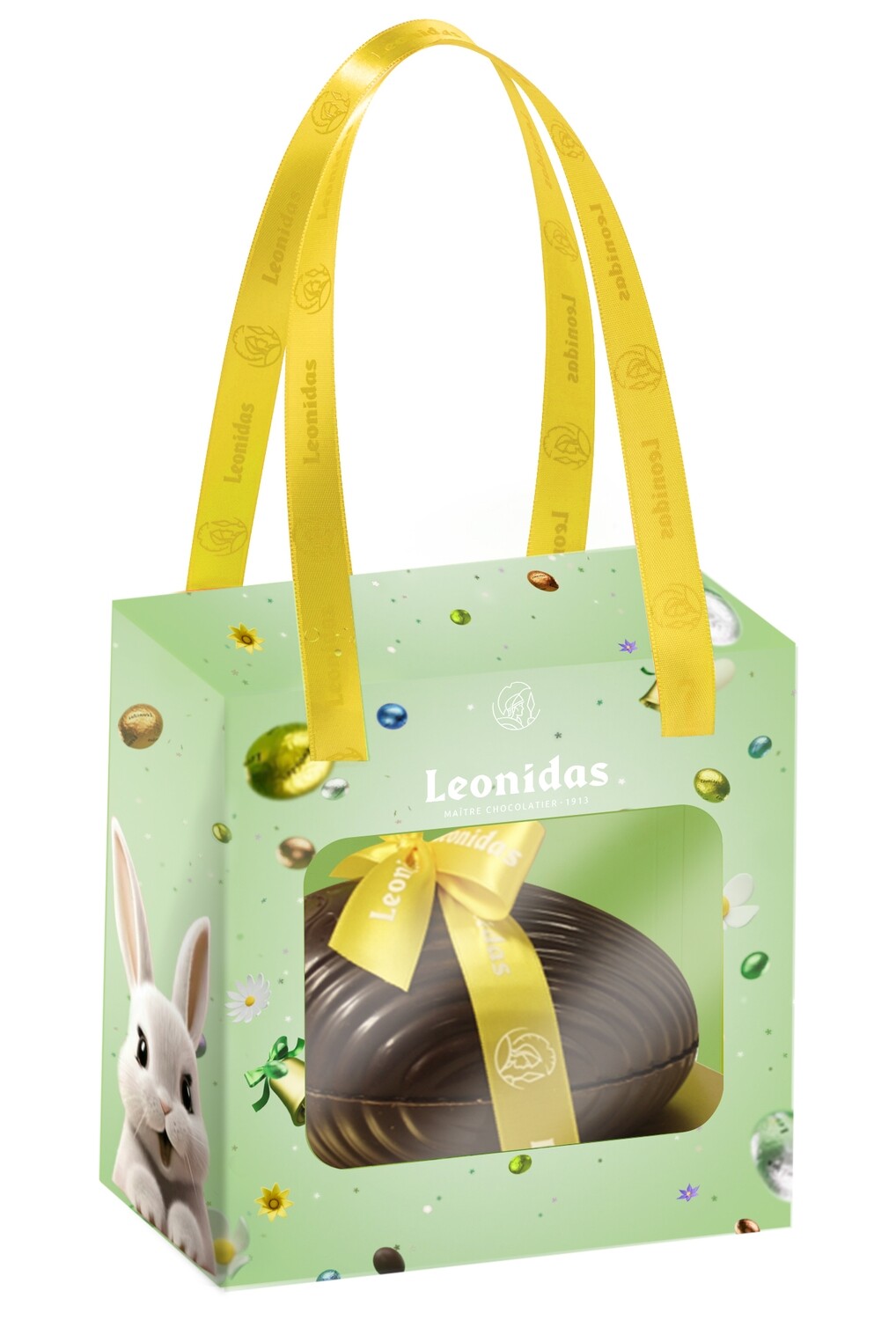 Gevuld ei Medium 725gr fondant chocolade schelp gevuld met pralines