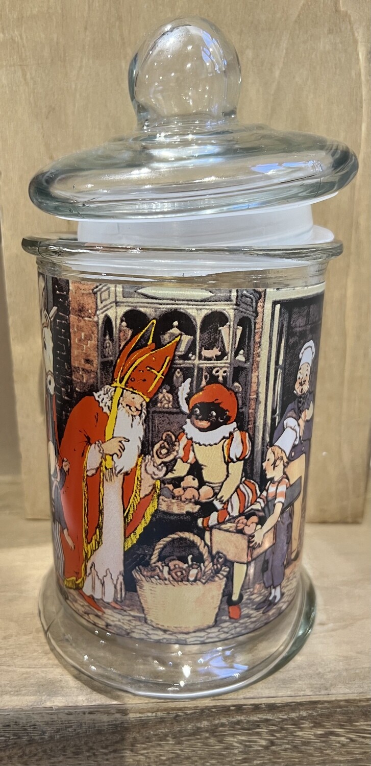 Glazen voorraadpot Sint L