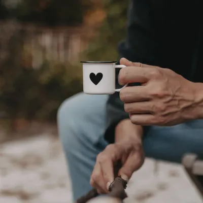 Emaille espresso-tas