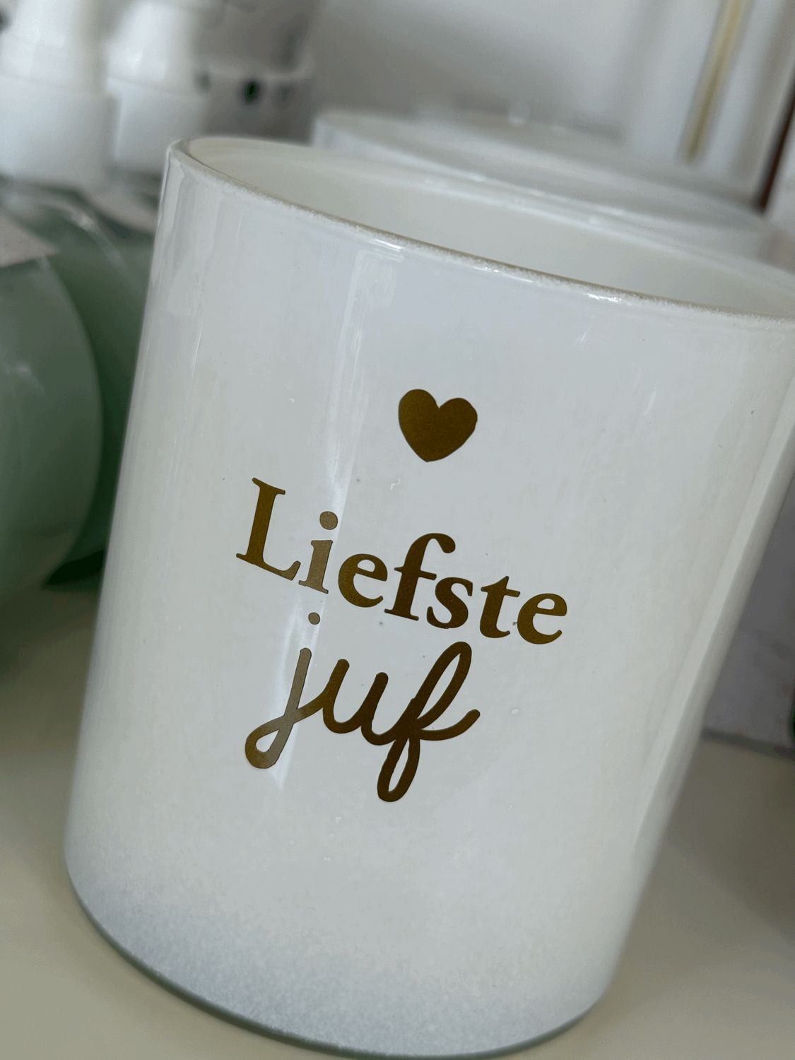 Kaars met opdruk