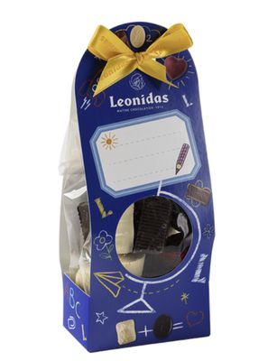 Geschenk zakje met 300 gram Leonidas pralines.