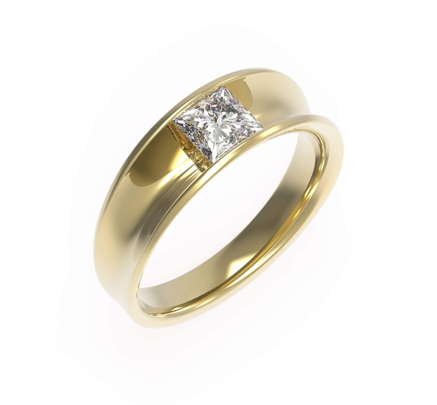 0.70ct Princess cut Concave tension ring 0.70ct Princess cut Concave tension ring