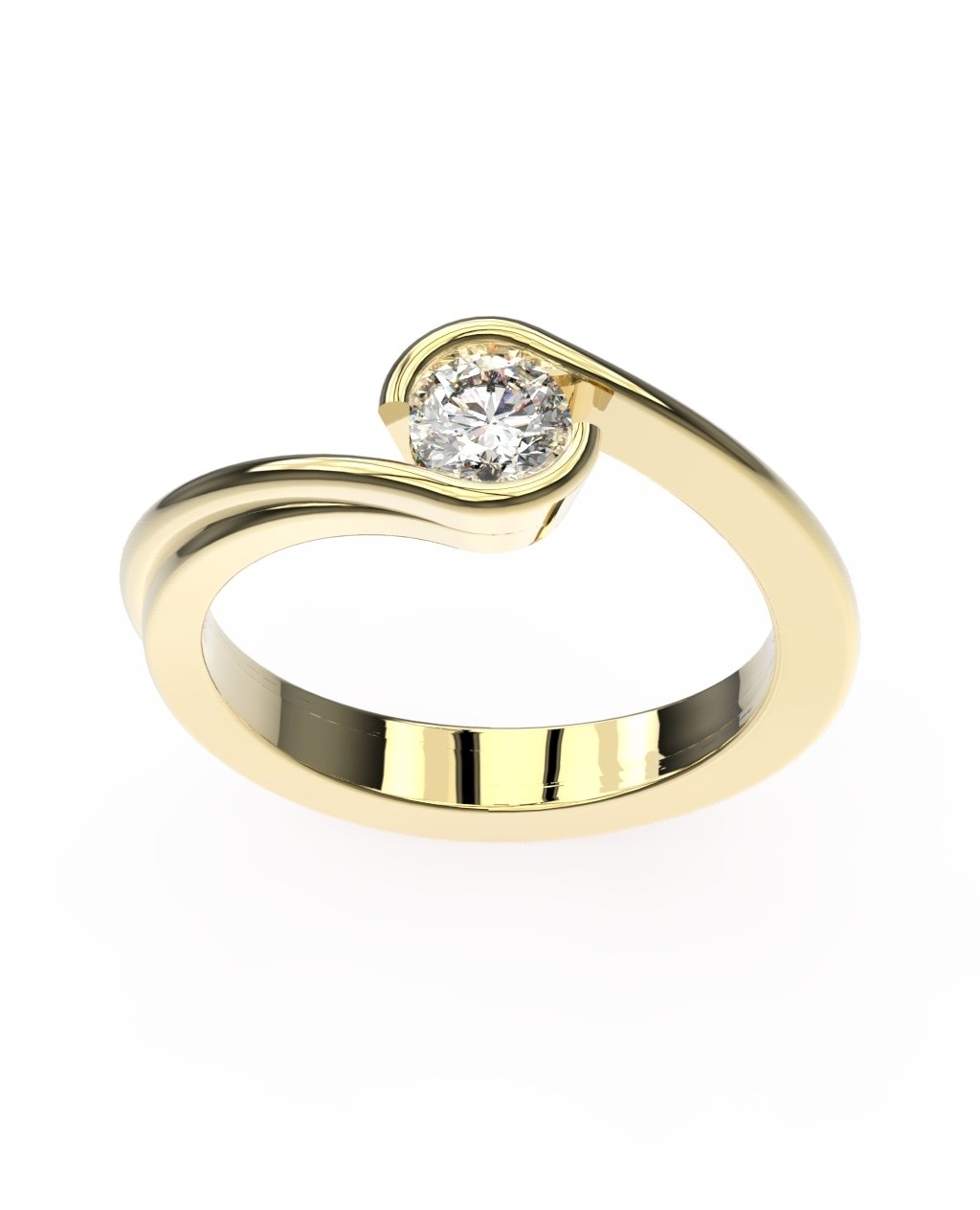 18ct Yelow Gold Tension Ring 18ct Yelow Gold Tension Ring