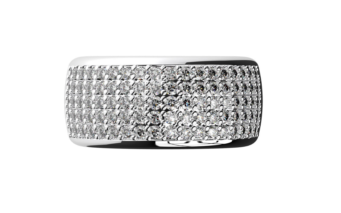 Platinum Pavé Diamond Ring Platinum Pavé Diamond Ring