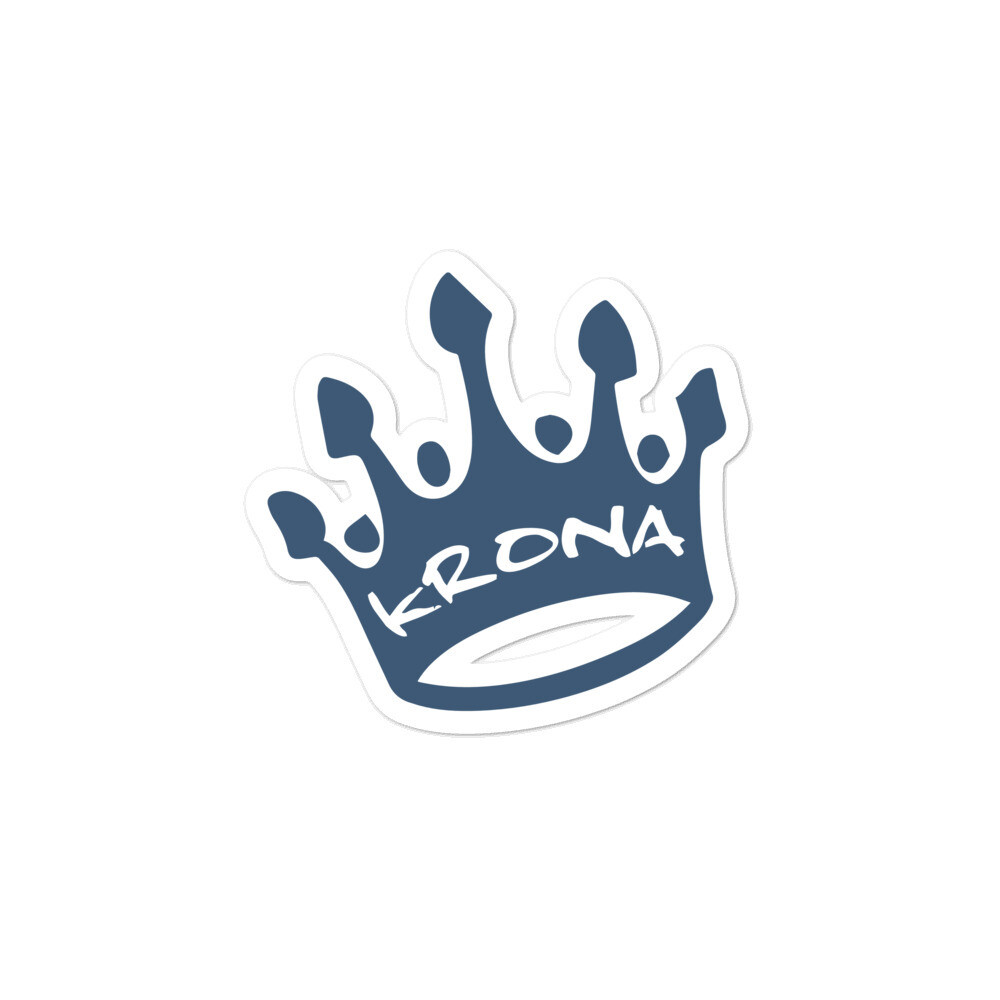 Krona Crown Sticker Blue
