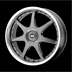 Motegi FF7  Silver (Machine Lip) / Gun Metal