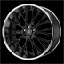 Lorenzo WL27 Chrome W/ Gloss Black Windows