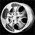 KMC KM755 Chrome / Black